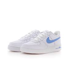 In 1982, nike debuted the air force 1, a sneaker that derived its name from the president's eponymous airplane. Nike Air Force 1 3 Gs White University Blue Bei Kickz Com