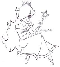 Super mario daisy coloring pages. Rosalina Coloring Page Coloring Home