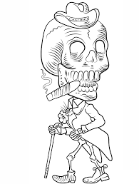Get crafts, coloring pages, lessons, and more! Day Of The Dead Skeleton Coloring Page Free Printable Coloring Pages For Kids
