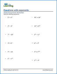 Check spelling or type a new query. Exponents Worksheets Free Printable K5 Learning