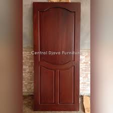 Desain pintu rumah jika memakai desain pintu jalusi atau krepyak mempunyai manfaat yang baik untuk kesehatan didalam rumah. Daun Pintu Rumah Kamar Kayu Jati Minimalis Mebel Jepara Shopee Indonesia