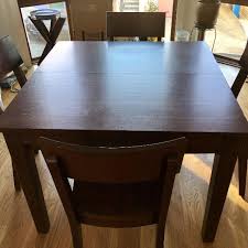 Our tables are sized to seat one, two or up to twelve people. Find More World Market Dining Table With Leaf 4 Chairs For Sale At Up To 90 Off