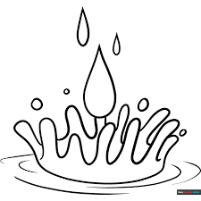 water drop coloring page