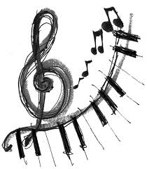 Black And White Music Notes Drawing Cool Music Background Clipart Clipartfox Music Art Music Notes Art Music
