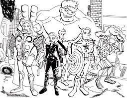 Perfect to color before or after the movie! The Avengers Assemble Coloring Page Download Print Online Coloring Pages For Free Color Nimbus