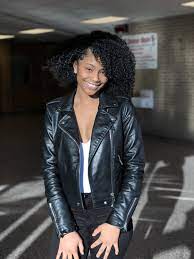Pin By Deja Janise On Black Girls W Natural Hair Black Girls Fashion Leather Jacket