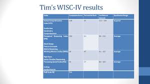 Wisc 4 Score Ranges