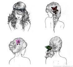 Sketches Of Hair Hair Styles How To Draw Hair Long Hair Styles