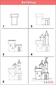 Draw A Castle Avec Images Apprendre A Dessiner Dessin Dessin Chateau