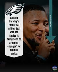 Signing Saquon Barkley to the Philadelphia Eagles for the rest of his career
