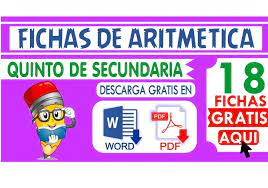 Maybe you would like to learn more about one of these? Fichas De Aritmetica Para Quinto De Secundaria Descarga Matematicas