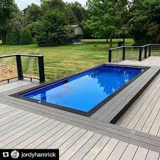 What A Great Modpool Setup We Love The Deck And Railings Around This Modpools Container Summer Backyard Swimspa Pool Fill Backyard Pool Container Pool Backyard