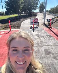 Stage 2 of the Highfields Bikeway is a few weeks away from being finished.  🚲🚶✓ Light poles are in, lines will be marked soon and vegetation along  the bikeway is being planted.