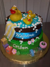 Rubber ducky baby shower ideas. Rubber Ducky Baby Shower Cake Cakecentral Com