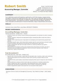 It mentions the goal and objective of your career. Accounting Manager Controller Resume Samples Qwikresume