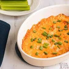 Keto Buffalo Chicken Dip In Crock Pot Or Oven Low Carb Yum