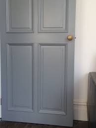 Door Painted In Farrow Ball Plummett Eggshell Grey Interior Doors Farmhouse Kitchen Colors Interior Door Colors