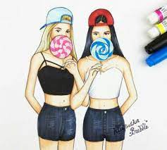 Share tweet share pin email. Dessin Facile Fille Bff Dessin Facile