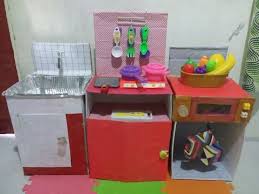 Diy Play Kitchen Set From Used Boxes Youtube Childrens Kitchen Sets Childrens Kitchens Play Kitchen Sets