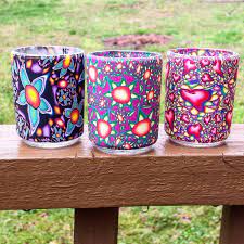 Inspired by the latest trends in home décor, our range of holders are a stylish addition to any room in your house. Covered Votive Candle Glass Looks Like Stained Glass Rts Madlandia