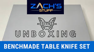 Best benchmade knives in 2021. Unboxing Benchmade Table Knife Set Youtube