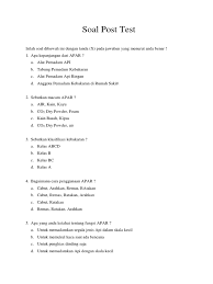 Fan system penyedot udara b. Soal Post Test