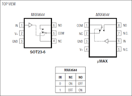 Max4644 High Speed Low Voltage 4w Dual Spdt Cmos Analog Switch Maxim Integrated