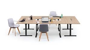 I morphed a pedestal base with a trestle style and it came out killer! Modern Desks Hospital Classroom Tables Steelcase