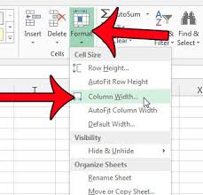 It's rows, not columns, that define tables in html. How To Change Column Width In Excel 2013 Solve Your Tech