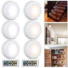 6pcs Puck Lights With Remote Tsv Wireless Led Puck Lights Battery Operated Led Puck Lights With Remote Control Led Under Cabinet Lighting Dimmable Closet Light Battery Powered Walmart Com Walmart Com