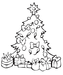 Arbol De Navidad Para Colorear Con Regalos