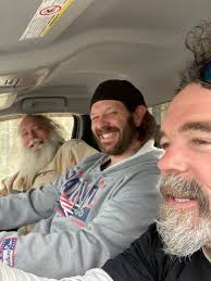 It's take your friends to work day! A drive to the job site with Doug the  Plumber and our new crew member Ben keeps things (very) interesting. We  have the best team