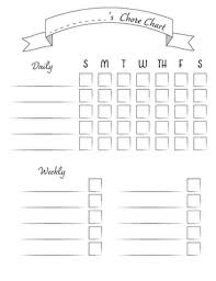 chore chart worksheet education com