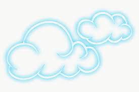 Blue Neon Clouds Sticker Overlay Design Resource Free Image By Rawpixel Com Ningzk V Cloud Stickers Printable Designs Neon Png