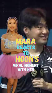 Mara Aquino reacts to Hoon's viral moment with her during the M4 World  Championship. #LakasNgPinas #MPLPHS11 #mobilelegends @mplph_official  (Interviewed by Abo Limos