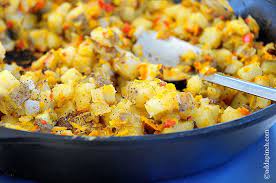 Breakfast Potatoes Recipe Breakfast And Brunch With Olive Oil Butter Yukon Gold Potatoes Garlic Onions Potato Breakfast Recipes Recipes Breakfast Potatoes