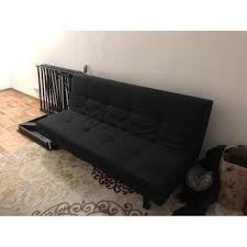 Built using a design that allows you to modern futons have many of these traditional aspects, as the sleeper can be folded away into a couch when not in use, and they look just as. Ikea Balkarp Black Futon Aptdeco