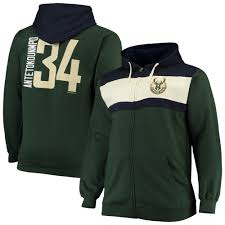 If you live in or operate a business out of jacksonville and. Mens Antetokounmpo Giannis Hunter Greencream Milwaukee Bucks Big Tall Full Zip Hoodie
