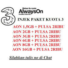 New injek three (3) no kouta mei 2014 work. Paket Data Internet Tri Injek Kuota Tri 3 Shopee Indonesia