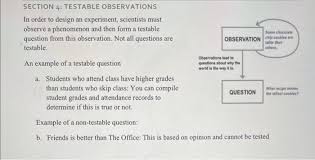 Testable & Non-Testable Questions Scientific Method Freebie By Beakers And  Ink