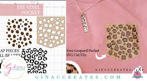 Download How To Make A Leopard Pocket With A Cricut Machine Gina C Creates