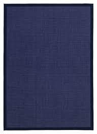 Teppich love shaggy modell 93600 taupe. Sisal Teppich Mio Nachtblau Mit Baumwollbordure