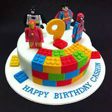 Crafted by paaliz cake art bangalore. Fondant Cakes Fondant 3d Lego Marvel Superheros Lego Birthday Cake Cake Lego Cake