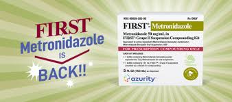 Metronidazole can cause cancer in laboratory animals. First Metronidazole Is Back