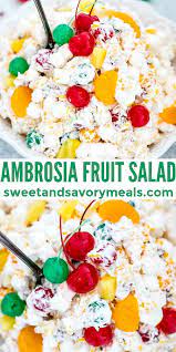 Ambrosia Salad Recipe Recipe Ambrosia Salad Easy Homemade Recipes Ambrosia Fruit Salad