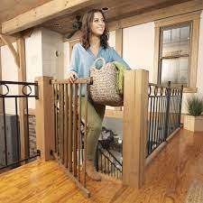 Evenflo Farmhouse Collection Walk Thru Top Of Stairs Gate Walmart Com Top Of Stairs Gate Top Of Stairs Stairs Gate