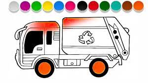 Mewarnai gambar sketsa transportasi mobil truk 1 gambar mewarnai mobil truk coloringpages asia. Cara Menggambar Mobil Truk Pembersih Sampah Garbage Truck Trucks Crane Car