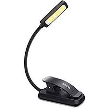 6 Led Book Light Omeril Usb Rechargeable Reading Light With 3 Eye Care Brightness Modes Warm Cool White Flexible Clip On Book Lig Led Book Lights Reading Lamp