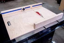 It allows you to make repeated joint cuts along the edge of boards that will fit together tightly. How To Make A Table Saw Sled Free Plans Fixthisbuildthat