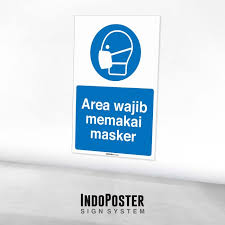 Kamu juga wajib menggunakan masker untuk menutrisi wajah agar terawat sempurna. Jual Stiker Safety Sign Rambu K3 Iso Area Wajib Memakai Masker Dengan Harga Rp7 000 Dari Toko Online Indoposter Kab Bandung Cari Produk Sign Stiker Membaca
